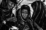 Peul women at the gereworl festival - Niger Poster och Canvastavla