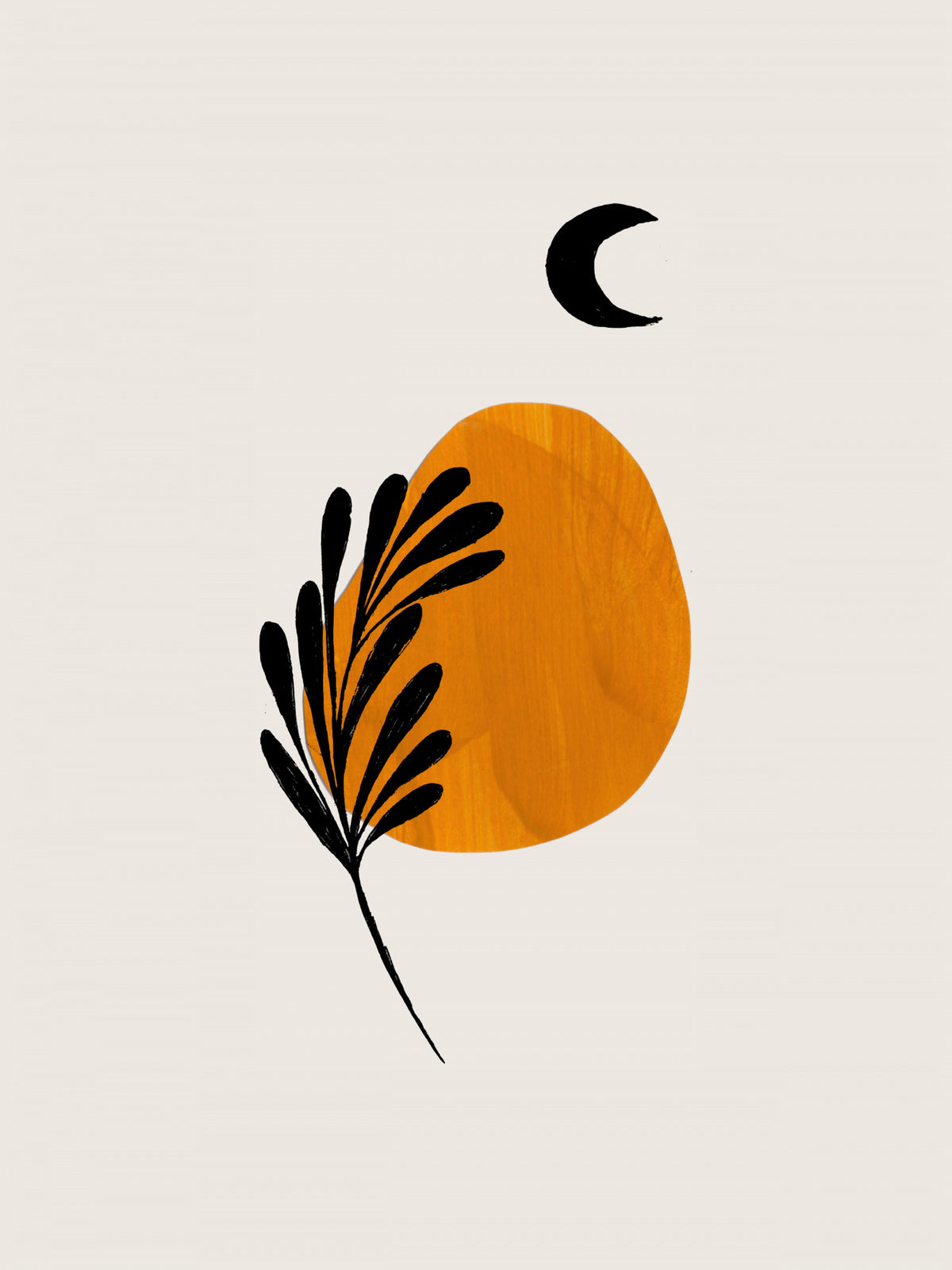 Moon Branch Poster och Canvastavla