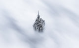Shanghai Jinmao Tower in Clouds Poster och Canvastavla
