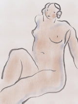 Pastel nude 03 Poster och Canvastavla