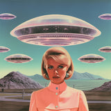 UFO Barbie 2 Collage Art Poster och Canvastavla