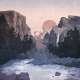 Sephia Yosemite Poster och Canvastavla
