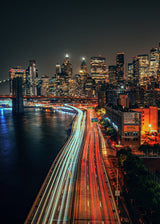 Manhattan Night Poster och Canvastavla