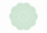 ABSTRACT GREEN MANDALA Poster och Canvastavla