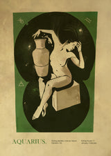 Aquarius print Poster och Canvastavla
