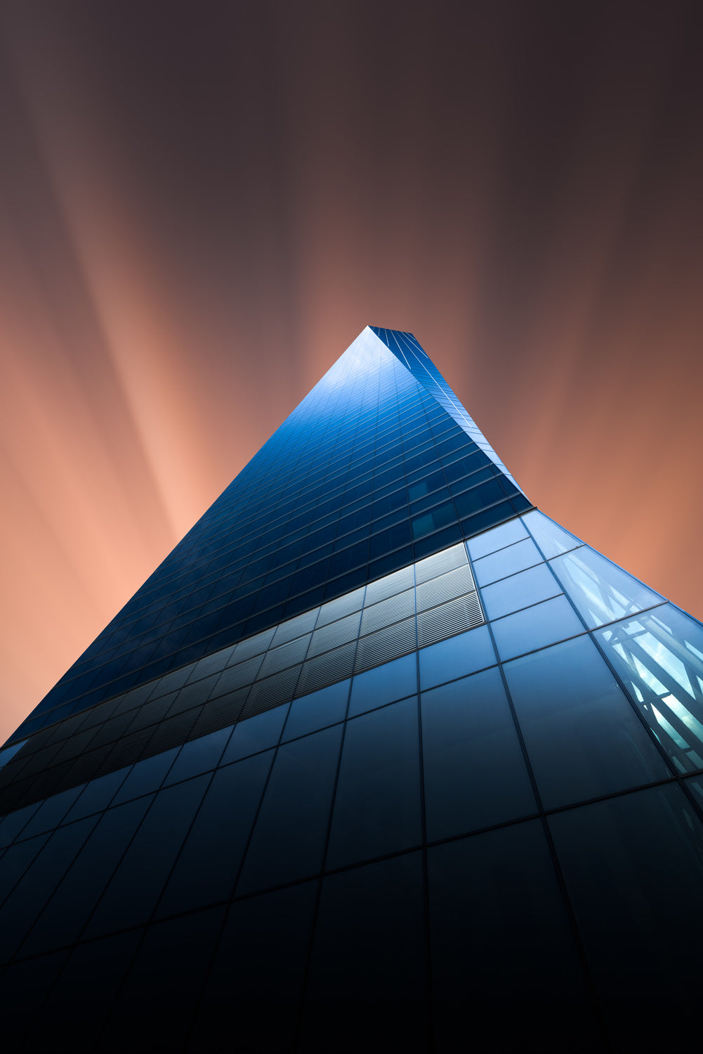 Blue glass tower Poster och Canvastavla