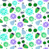 Periwinkle Green Fruit Bowl Poster och Canvastavla