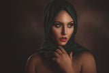 The green scarf Poster och Canvastavla