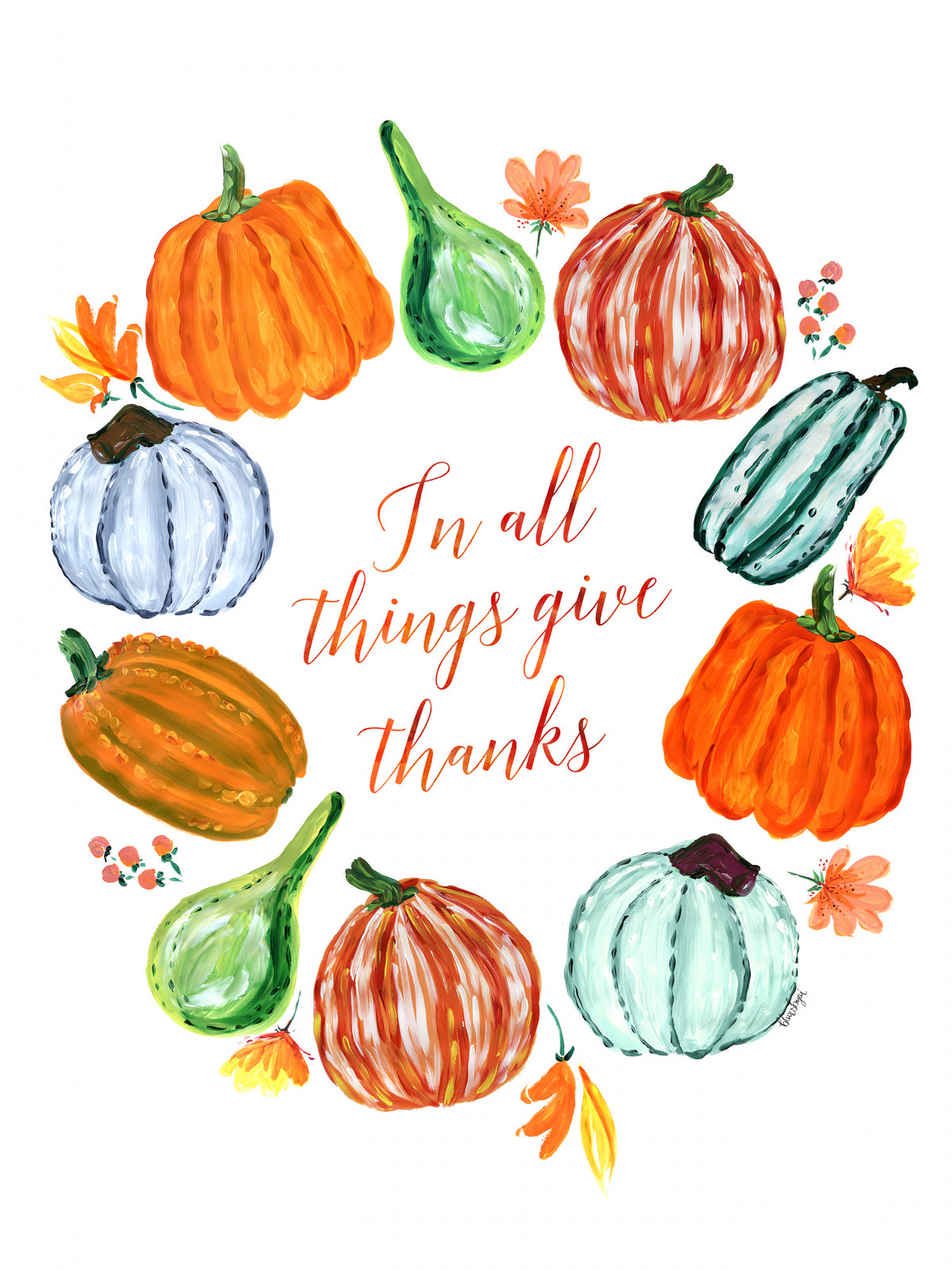 In all things give thanks Poster och Canvastavla