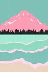 Minimal Mountains #2 Poster och Canvastavla