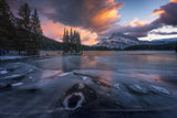 Two Jack Lake, Canada Poster och Canvastavla