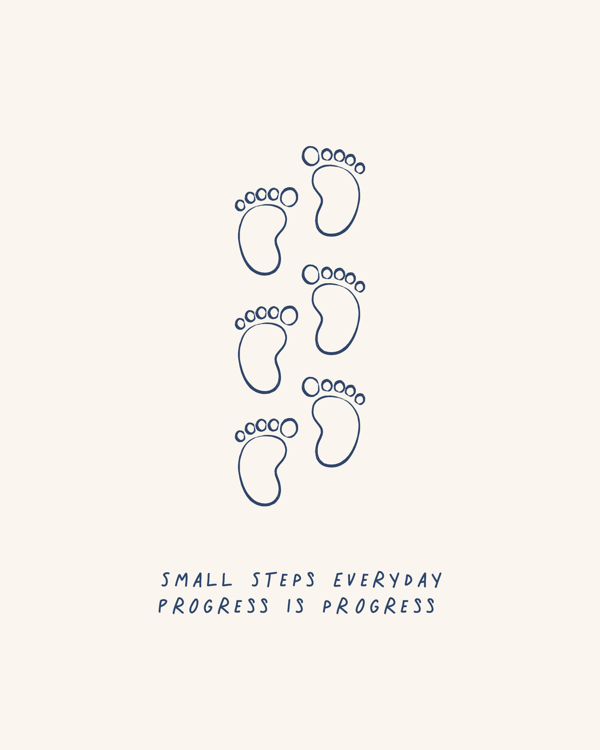 Small Steps Poster och Canvastavla