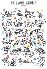 The Animal Alphabet Volume 2 Poster och Canvastavla