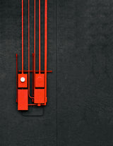 Red on Black Poster och Canvastavla