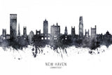 New Haven Connecticut Skyline Poster och Canvastavla