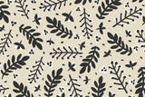 Branches on Beige Background Square Poster och Canvastavla