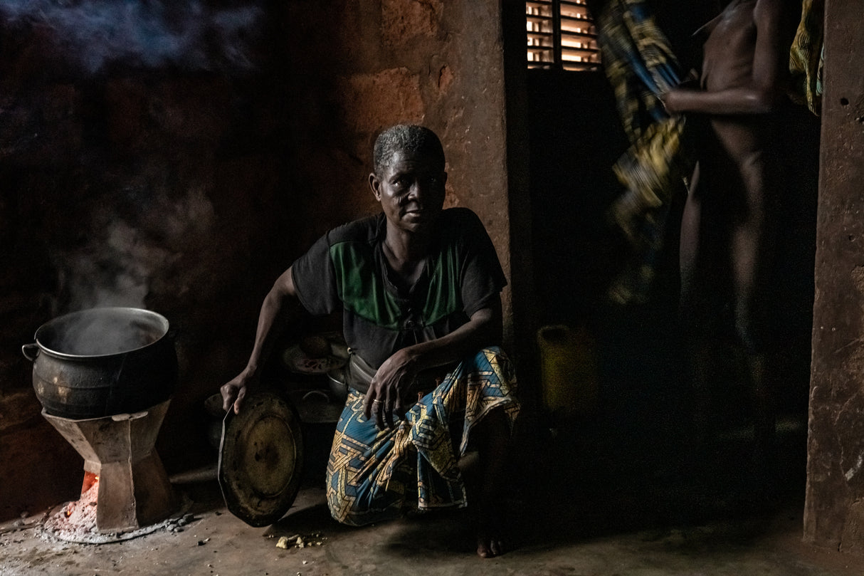 Kitchen in Benin Poster och Canvastavla