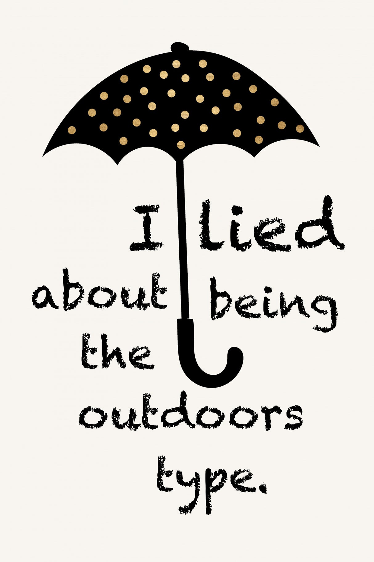 Sorry, I Lied Poster och Canvastavla