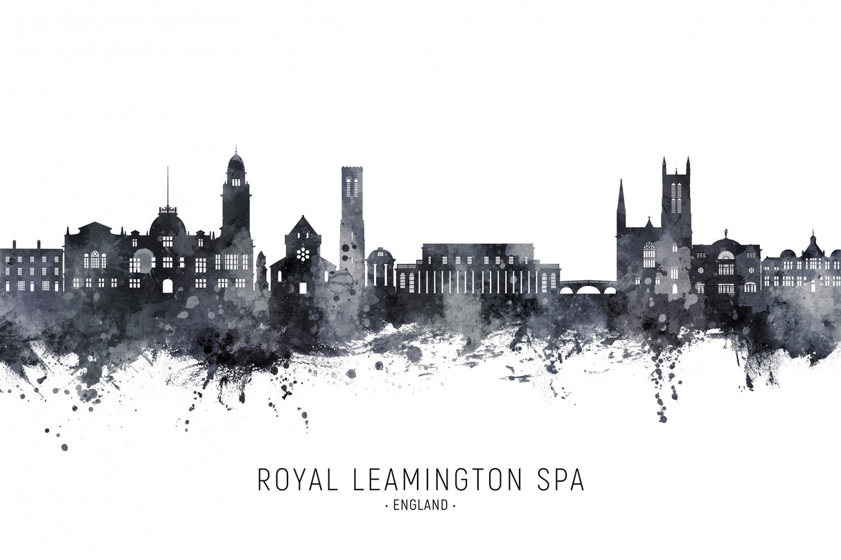Royal Leamington Spa England Skyline Poster och Canvastavla