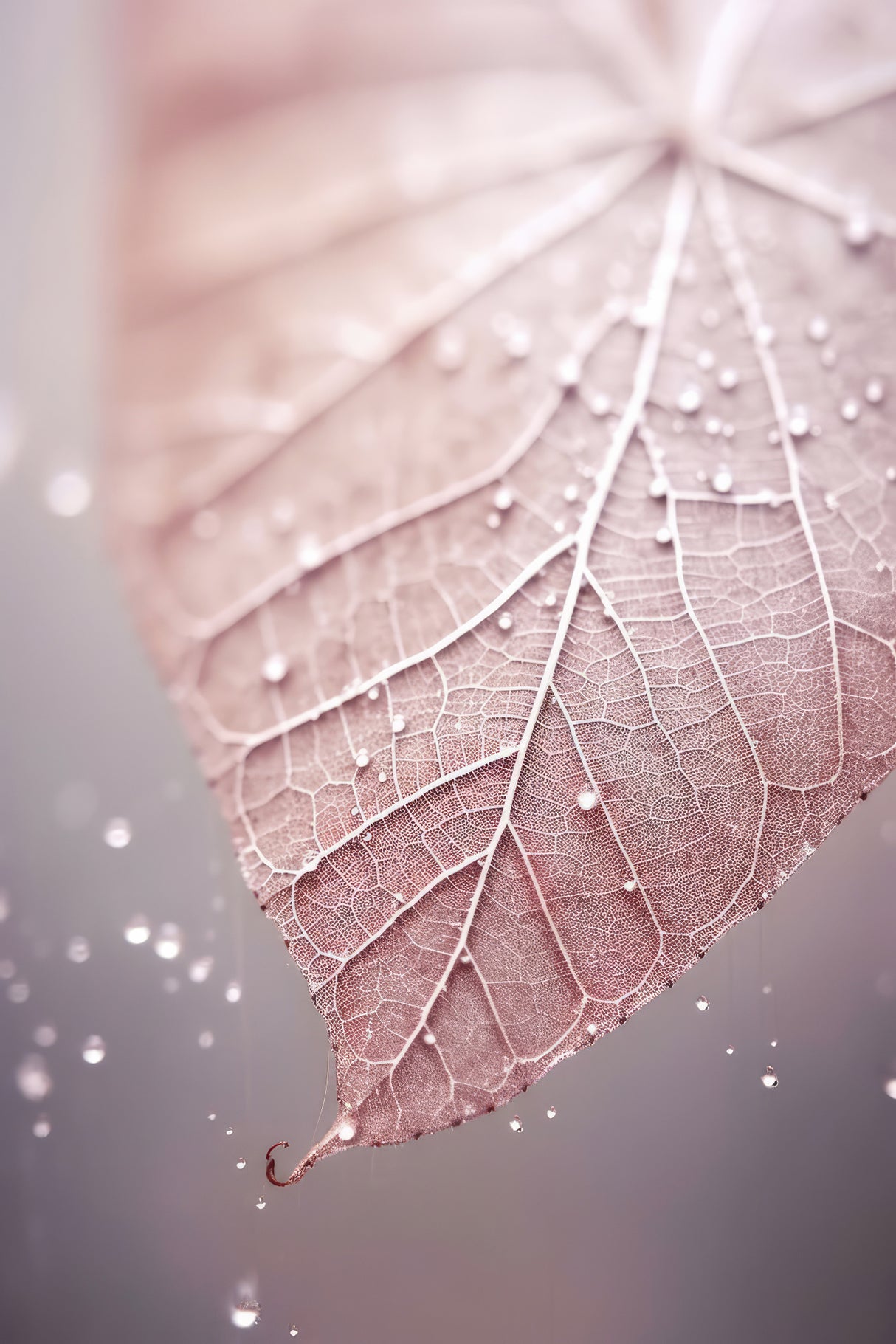 Rosy Leaf Poster och Canvastavla