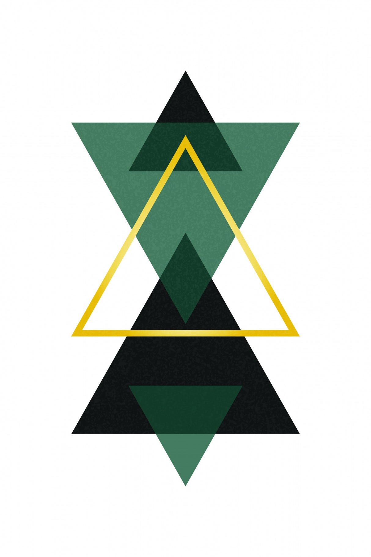 Minimal Triangle Collection #3 Poster och Canvastavla