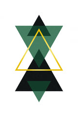 Minimal Triangle Collection #3 Poster och Canvastavla