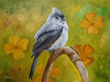 Big Eyed Tufted Titmouse Poster och Canvastavla