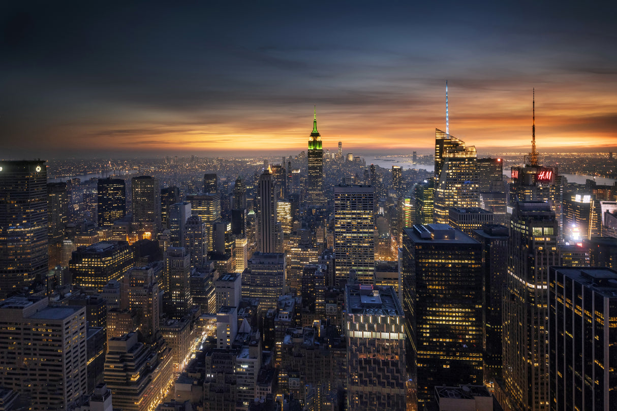 Night falls on the City Poster och Canvastavla