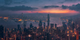 Sunrising Hong Kong Poster och Canvastavla