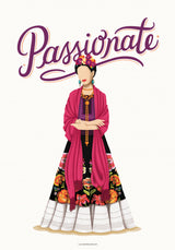 Frida Passionate Poster och Canvastavla