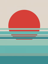 Calm Linear Sea Poster och Canvastavla