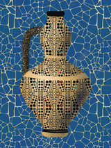 Mosaic Vase Color Study Poster och Canvastavla