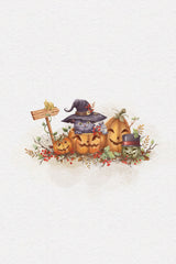 Witch Cat In the Halloween Poster och Canvastavla