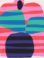 Abstract Stripe Minimal Collage 2 Poster och Canvastavla