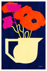 Bright & Sunny Poppies Poster och Canvastavla