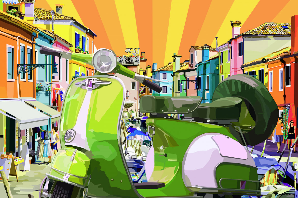 Scooter Poster och Canvastavla