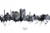 Abuja Nigeria Skyline Poster och Canvastavla