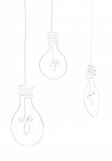 Light Bulbs Poster och Canvastavla