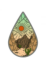 Desert Vibes Ii Poster och Canvastavla