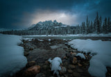 Morning at Castle mountain Poster och Canvastavla