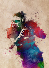American Football Player Sport Art 6 Poster och Canvastavla