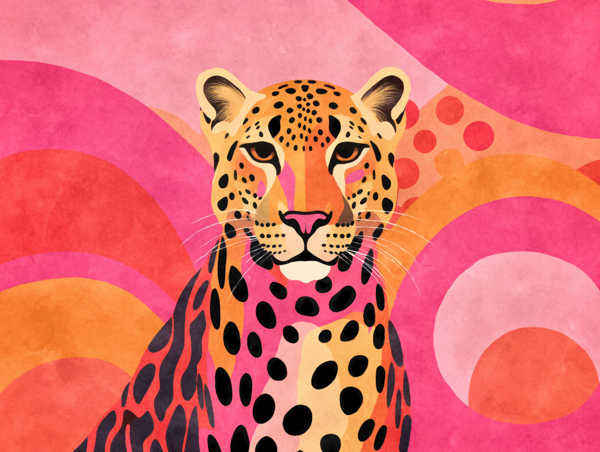 Fancy Cheetah 001 Poster och Canvastavla