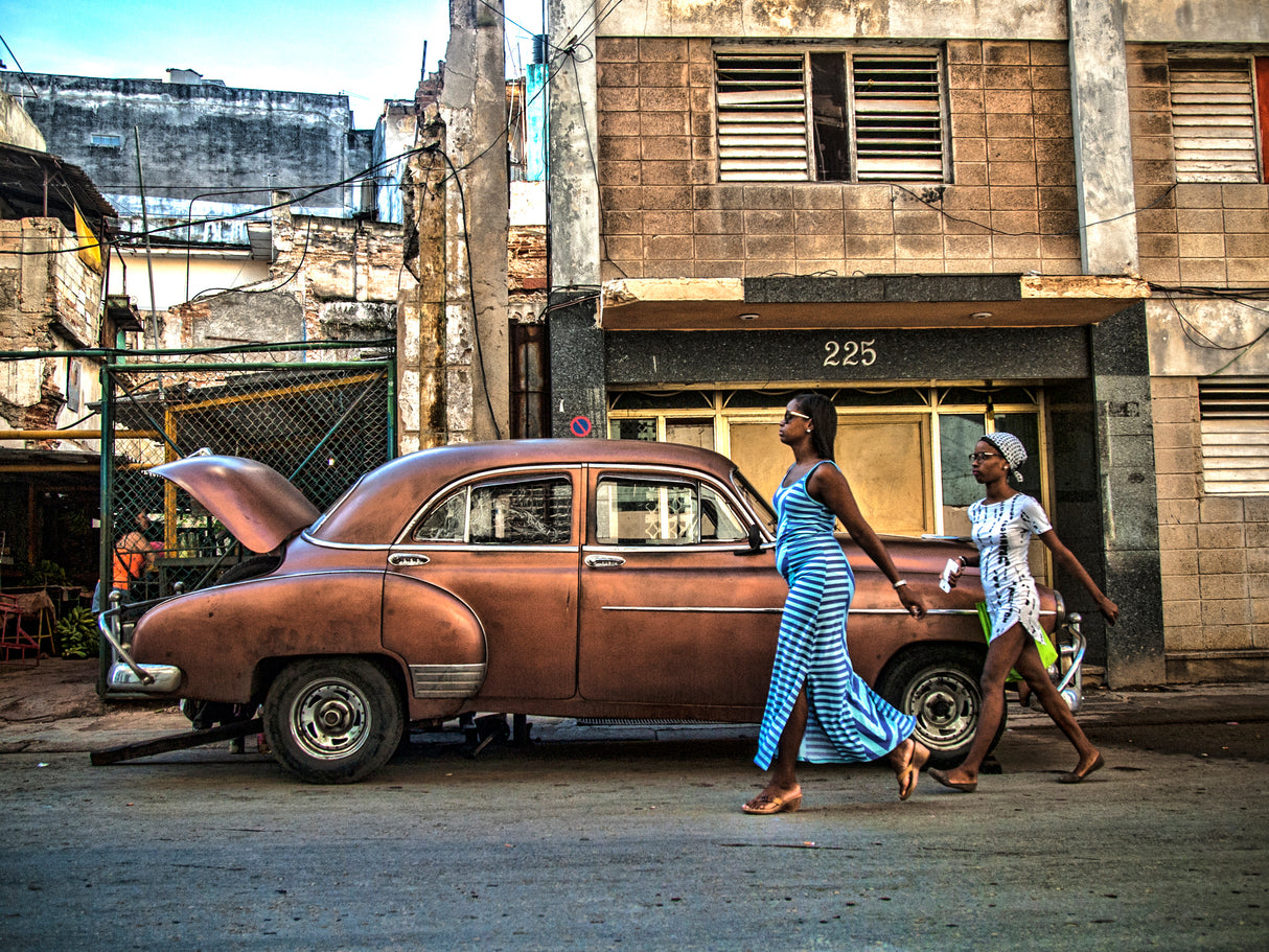 Street Havana Cuba Poster och Canvastavla