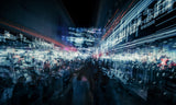 Shopping crowd Poster och Canvastavla