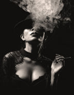 Smoking Lady Poster och Canvastavla