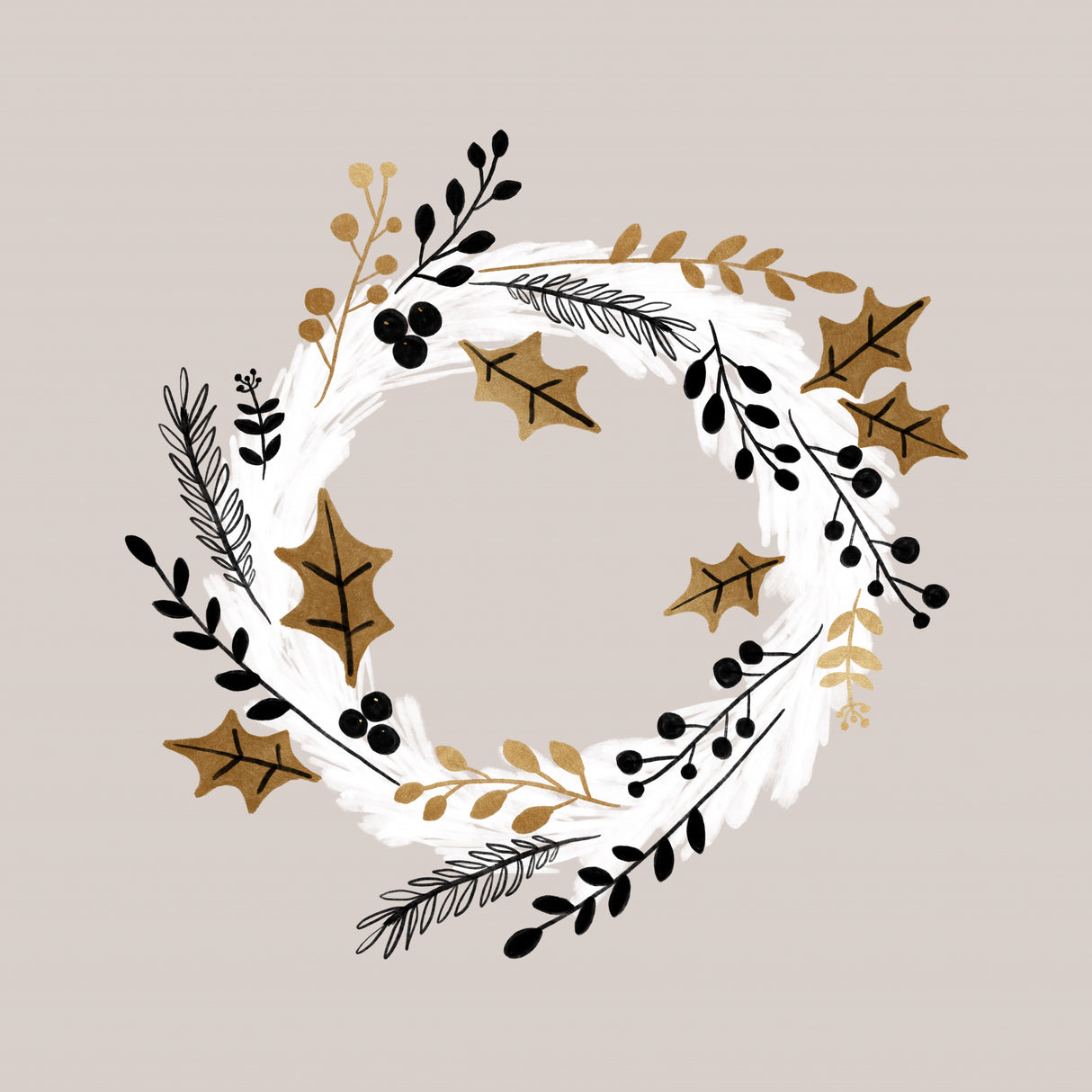 Xmas Wreath Poster och Canvastavla
