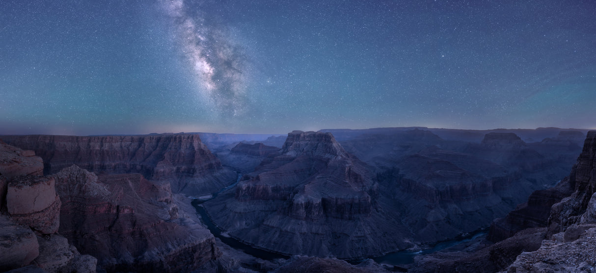 Grand Canyon and Milky Way Poster och Canvastavla