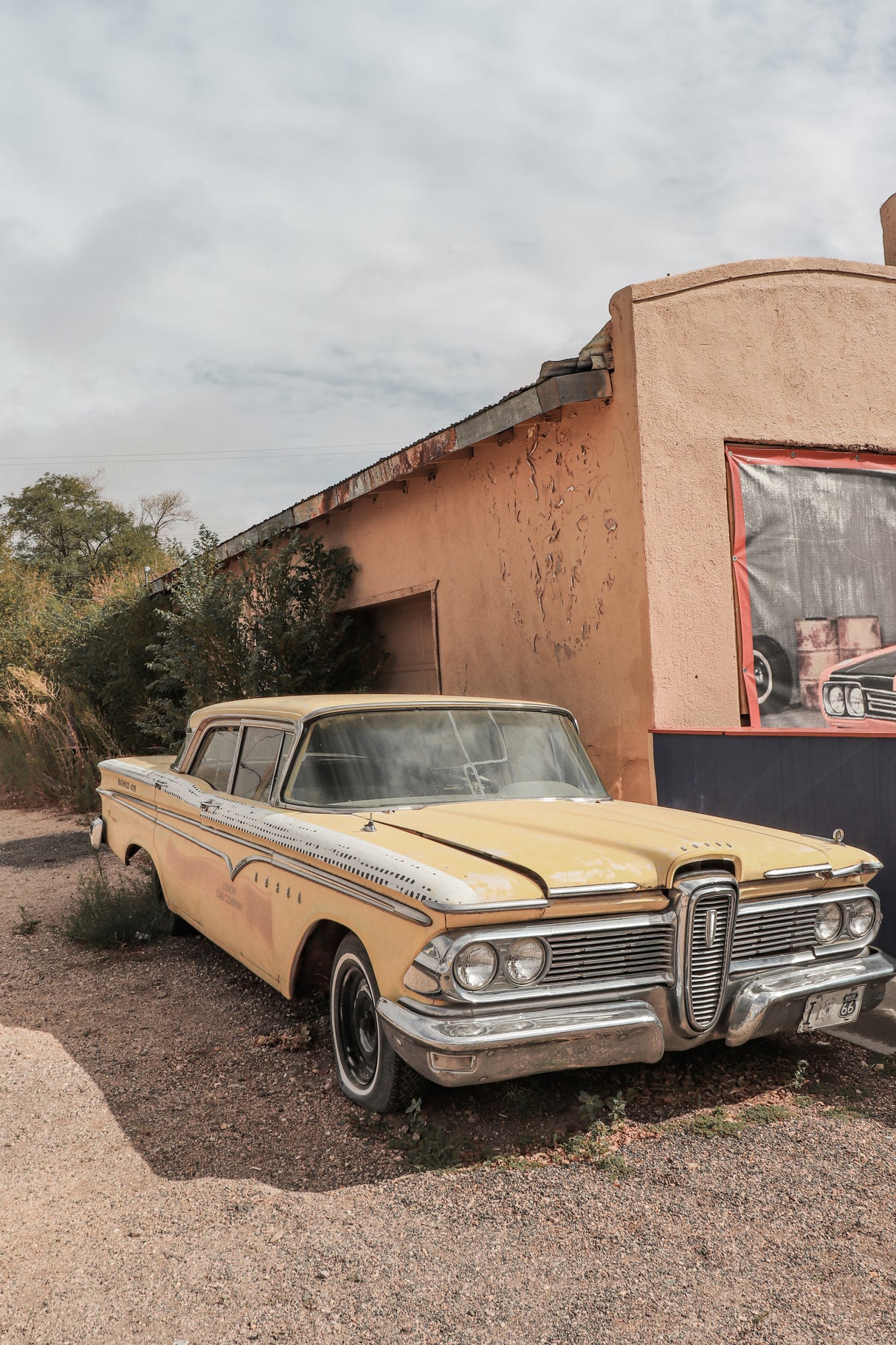 Route 66 Oldtimer Poster och Canvastavla