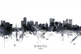 Winnipeg Canada Skyline Poster och Canvastavla
