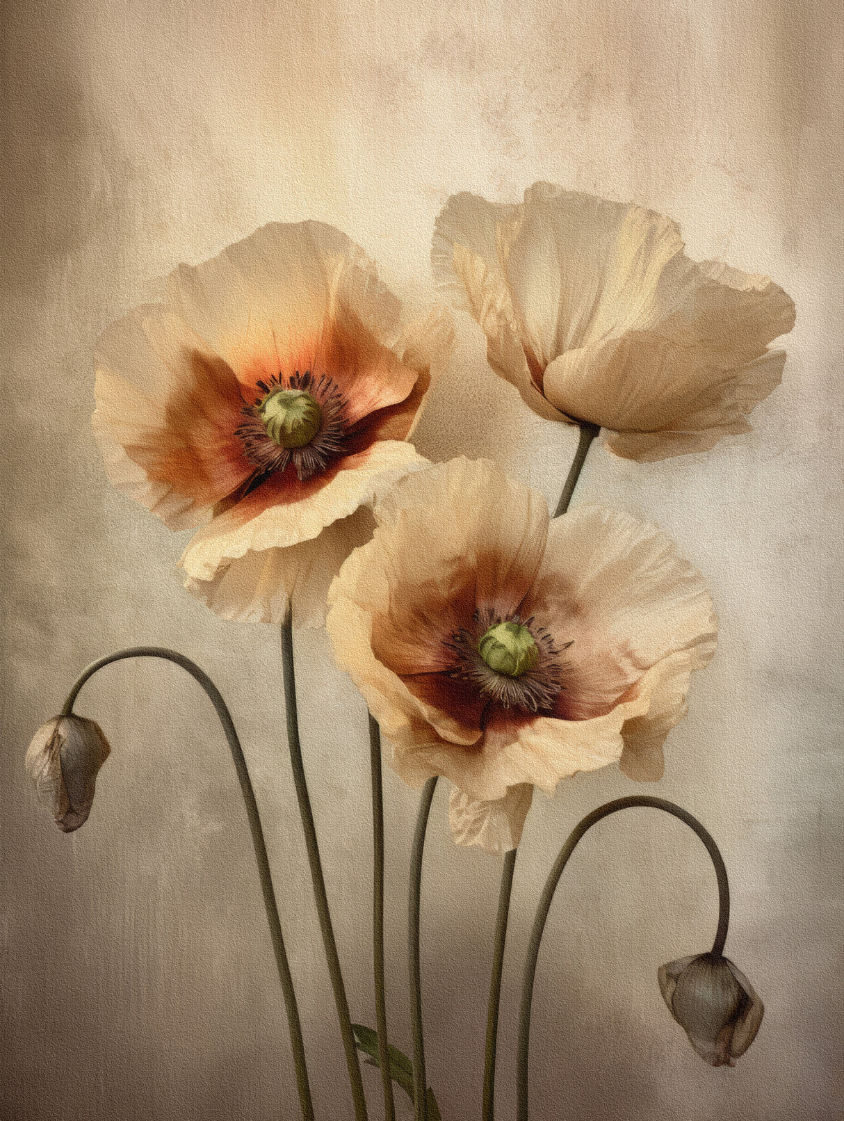 Poppies 30 Poster och Canvastavla
